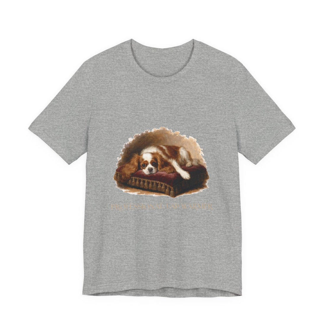 Athletic Heather — Front | Cavalier King Charles Spaniel 'Professional Lap Warmer' Tee