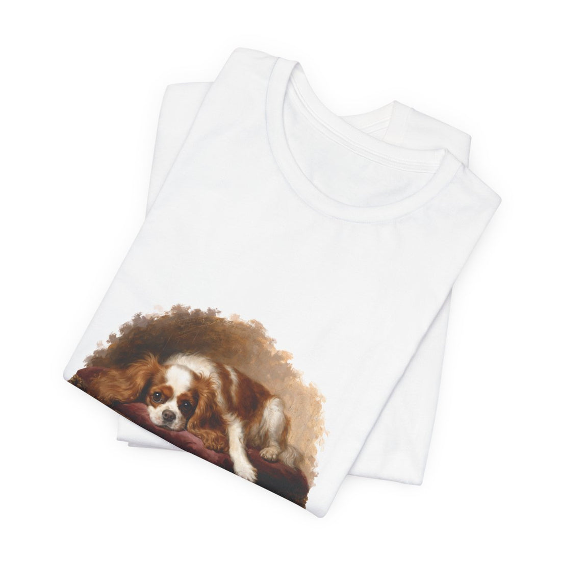 White — Folded | Cavalier King Charles Spaniel 'Professional Lap Warmer' Tee