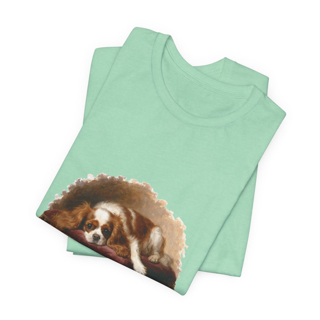 Heather Mint — Folded | Cavalier King Charles Spaniel 'Professional Lap Warmer' Tee