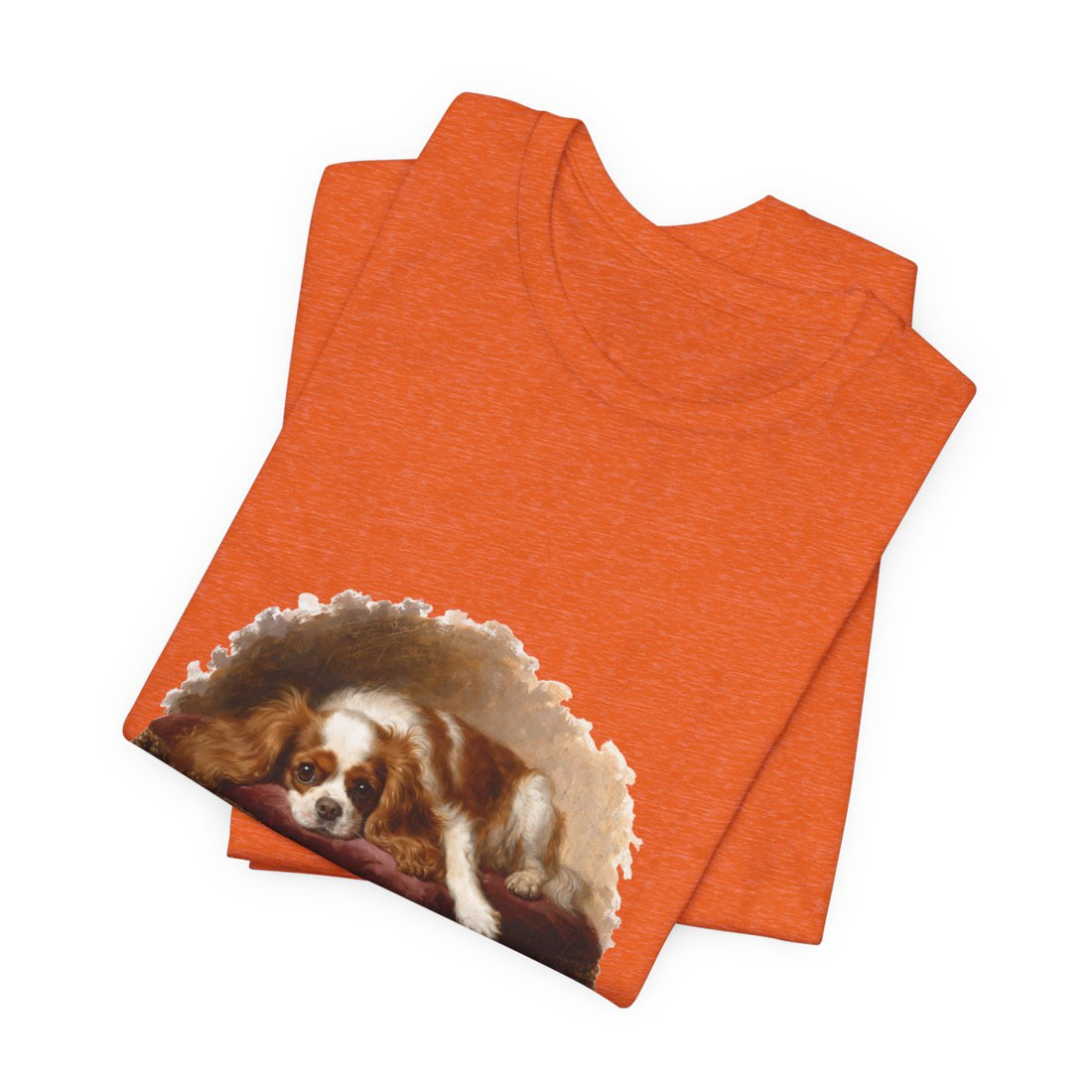 Heather Orange — Folded | Cavalier King Charles Spaniel 'Professional Lap Warmer' Tee
