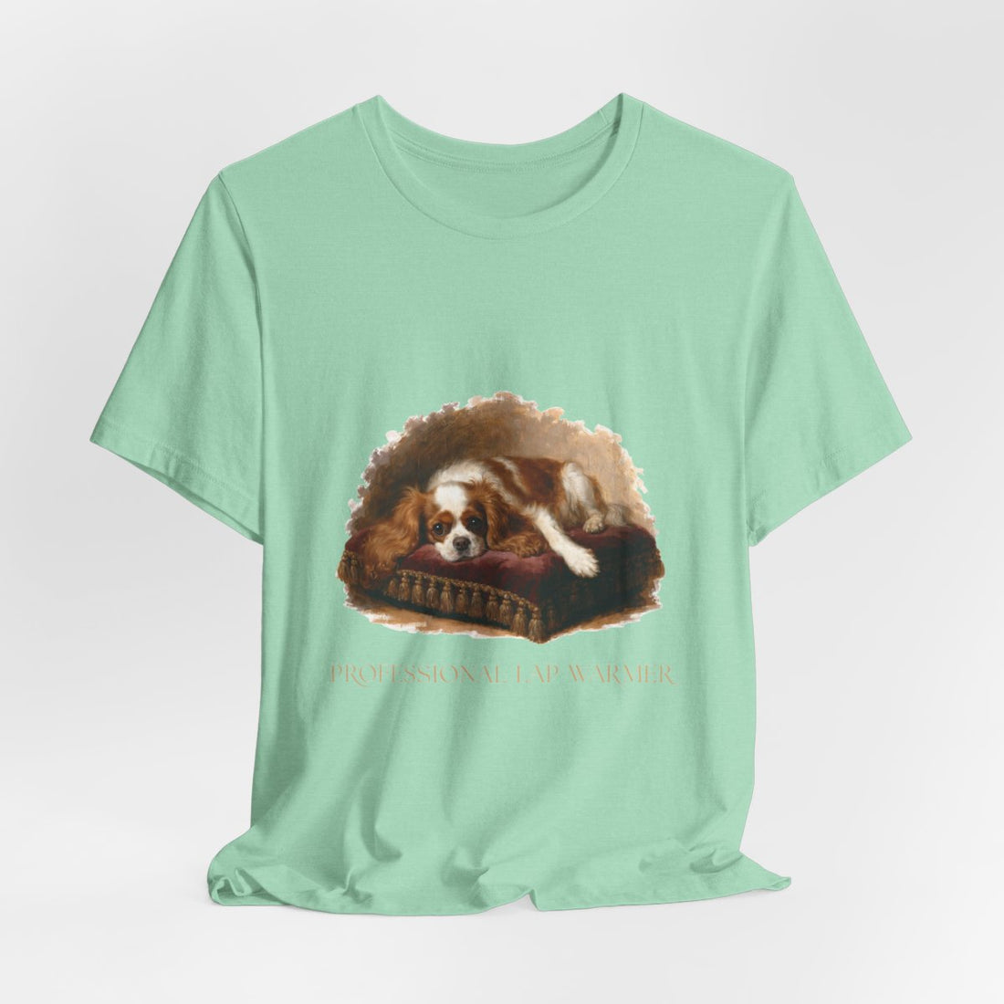 Heather Mint — Hanging | Cavalier King Charles Spaniel 'Professional Lap Warmer' Tee