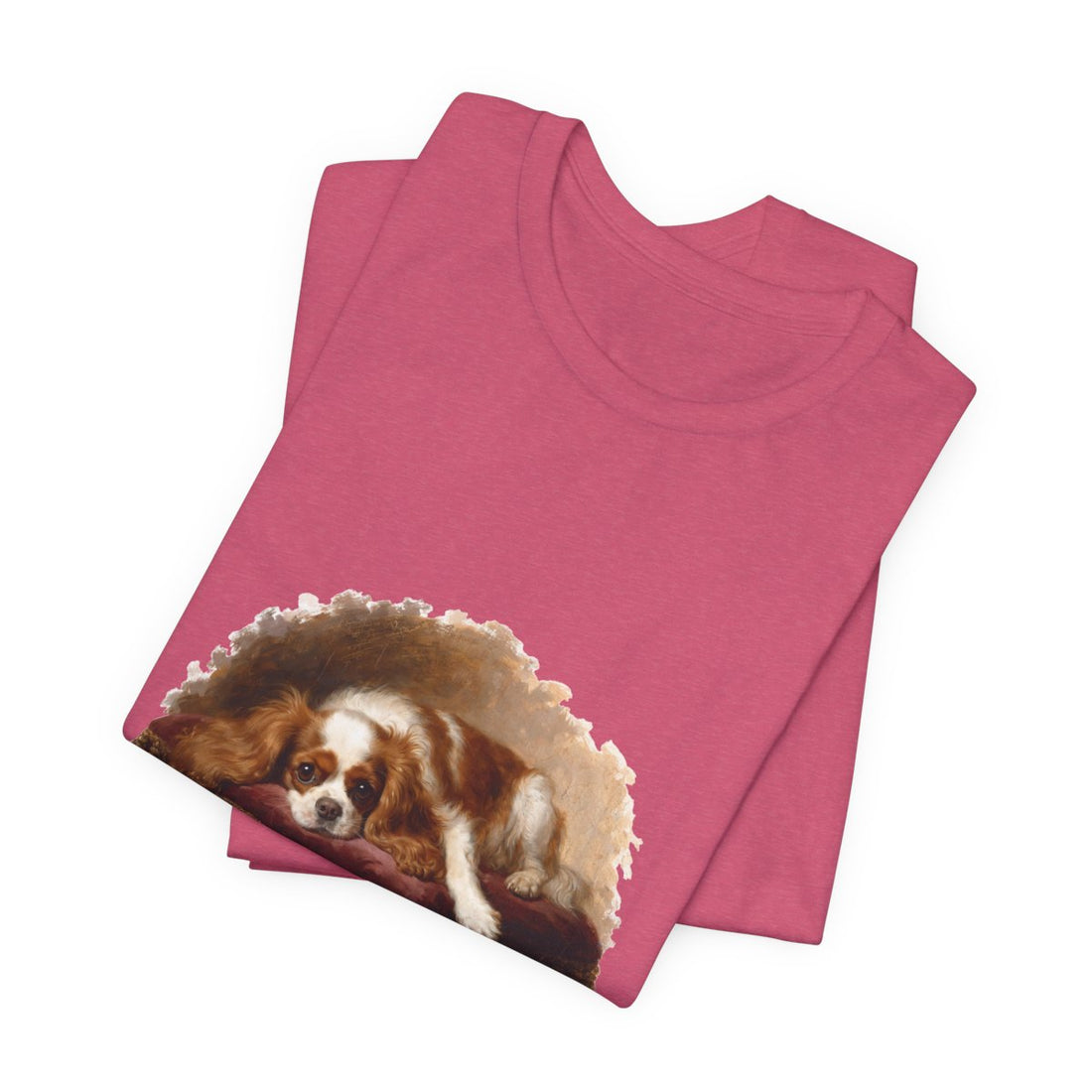 Heather Raspberry — Folded | Cavalier King Charles Spaniel 'Professional Lap Warmer' Tee