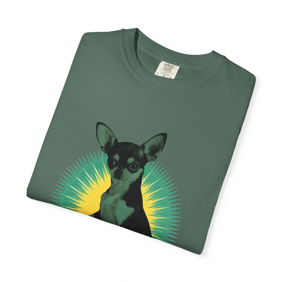Blue Spruce — Folded | Chihuahua 'The 5 LB Terror' Garment-Dyed Tee