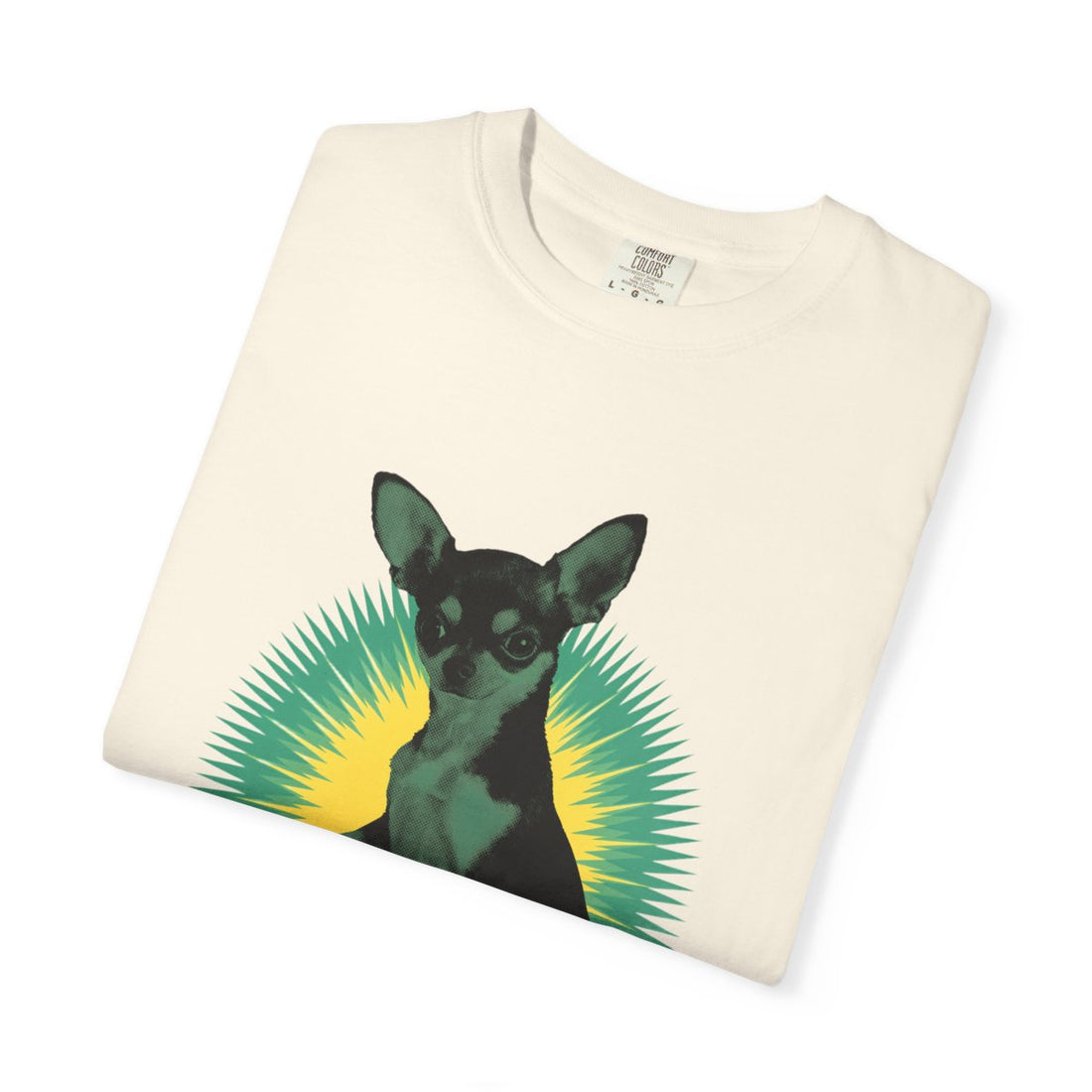 Ivory — Folded | Chihuahua 'The 5 LB Terror' Garment-Dyed Tee