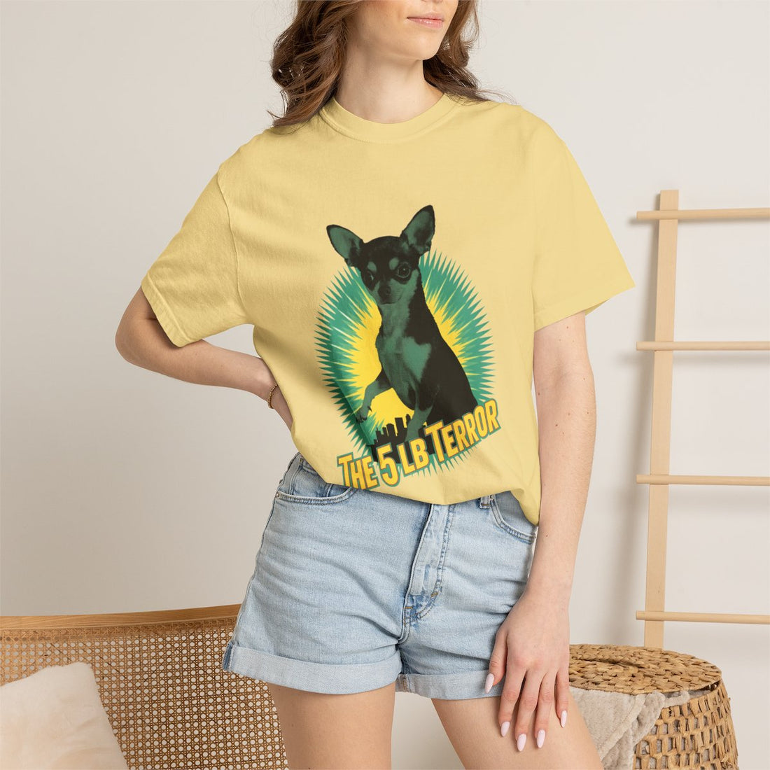 Butter — Lifestyle | Chihuahua 'The 5 LB Terror' Garment-Dyed Tee