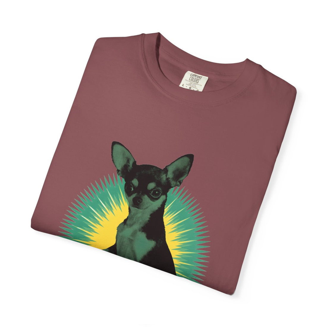 Brick — Folded | Chihuahua 'The 5 LB Terror' Garment-Dyed Tee