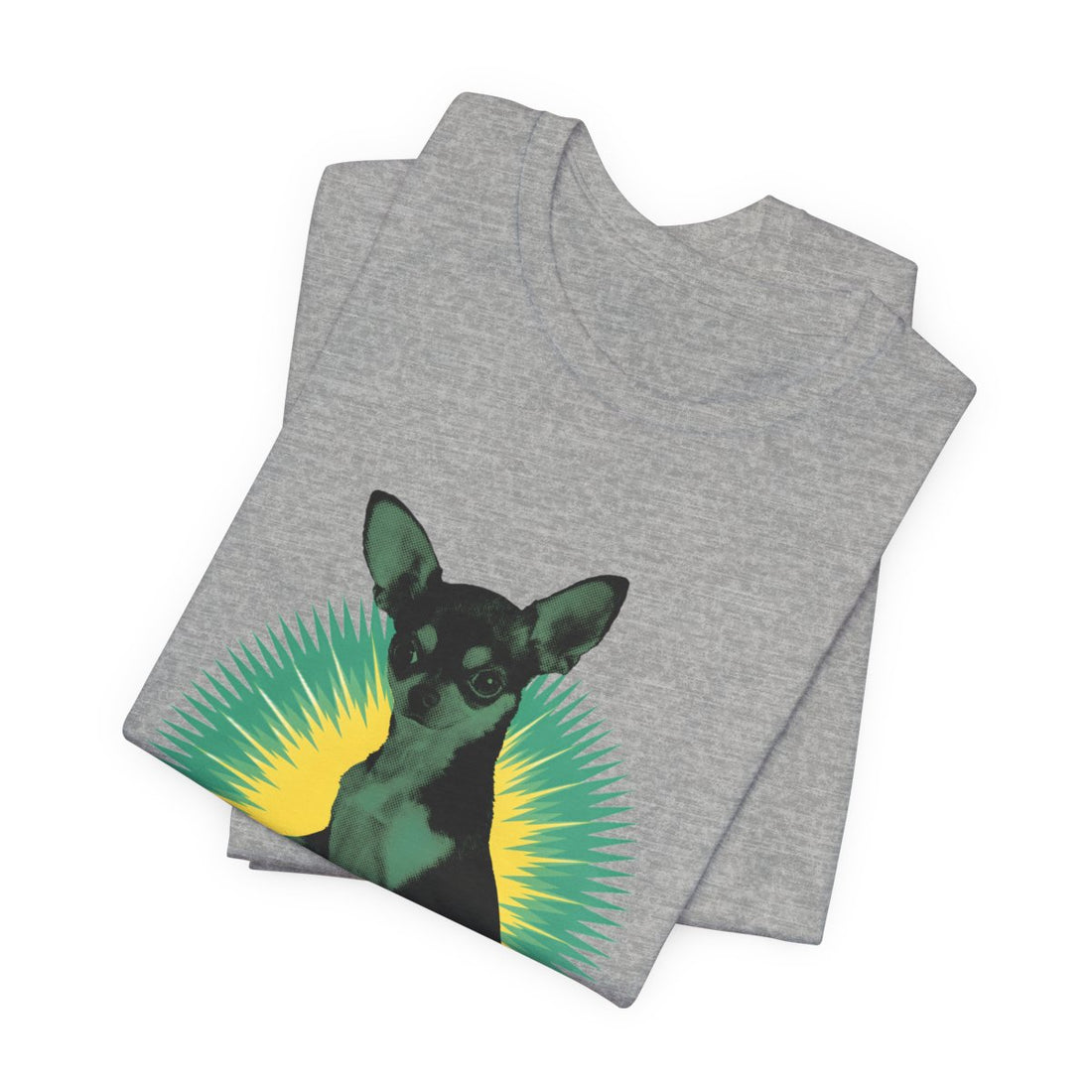 Athletic Heather — Folded | Chihuahua 'The 5 LB Terror' Tee