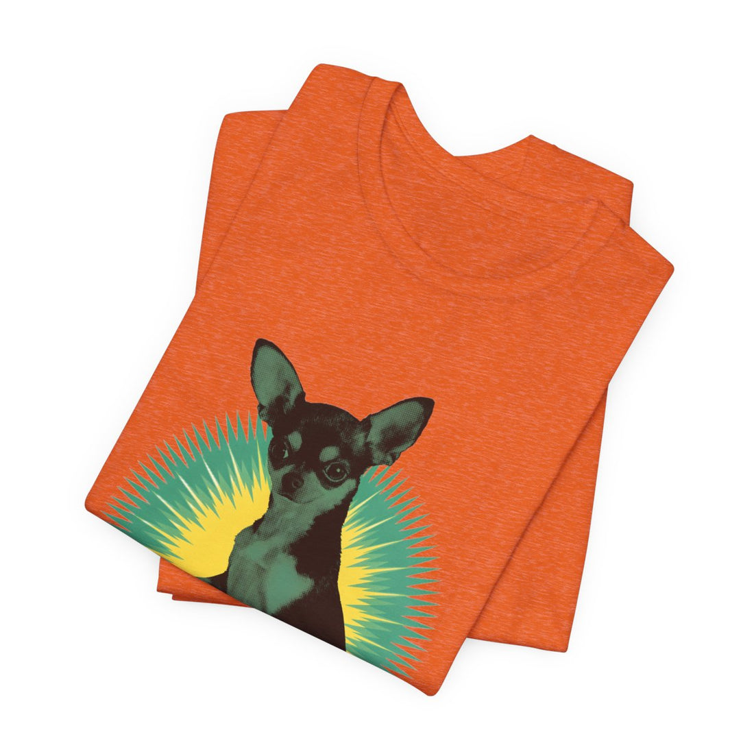 Heather Orange — Folded | Chihuahua 'The 5 LB Terror' Tee
