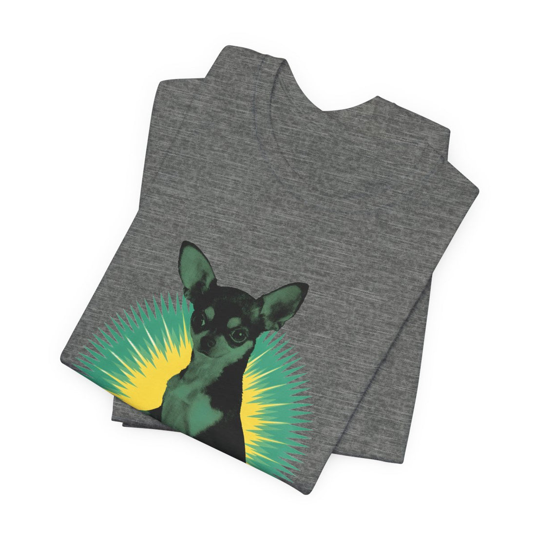 Deep Heather — Folded | Chihuahua 'The 5 LB Terror' Tee