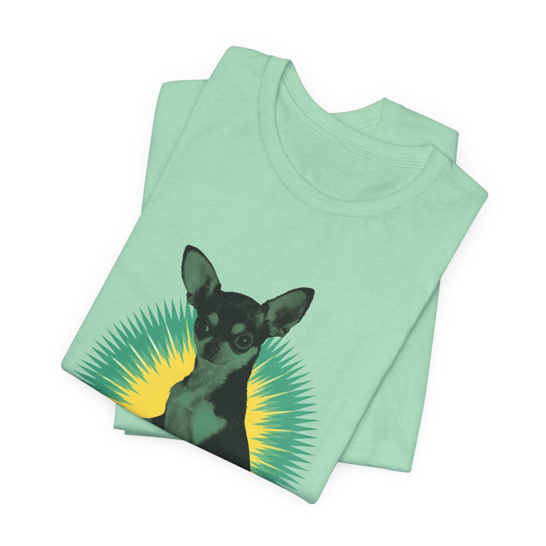 Heather Mint — Folded | Chihuahua 'The 5 LB Terror' Tee