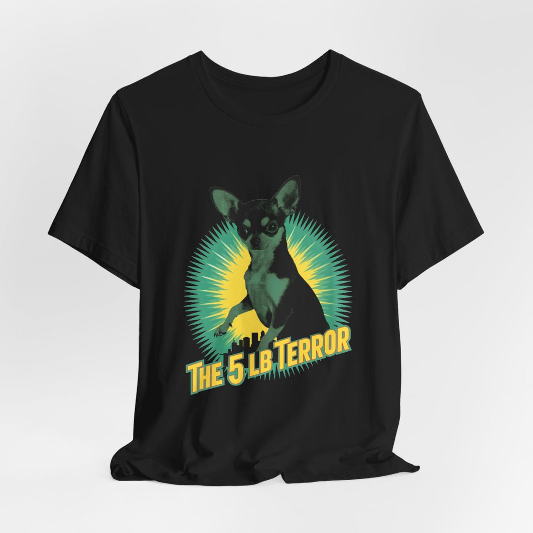 Black — Hanging | Chihuahua 'The 5 LB Terror' Tee
