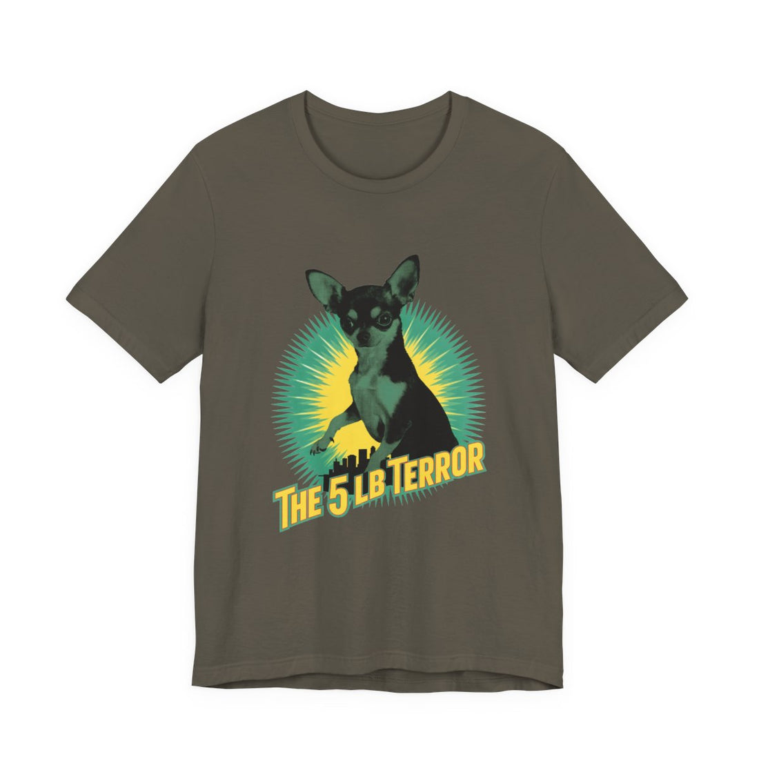 Army — Front | Chihuahua 'The 5 LB Terror' Tee