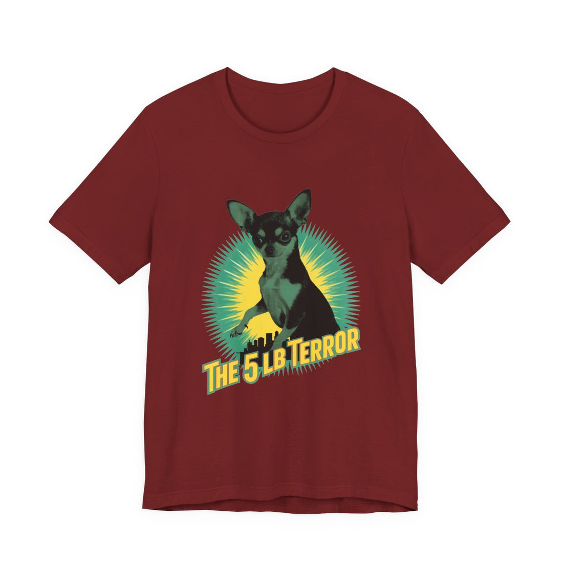 Cardinal — Front | Chihuahua 'The 5 LB Terror' Tee