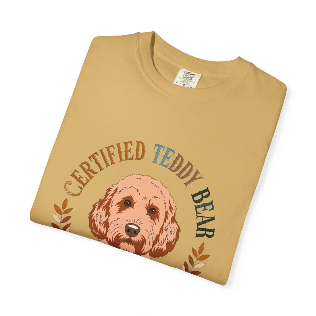 Mustard — Folded | Cockapoo 'Certified Teddy Bear' Garment-Dyed Tee