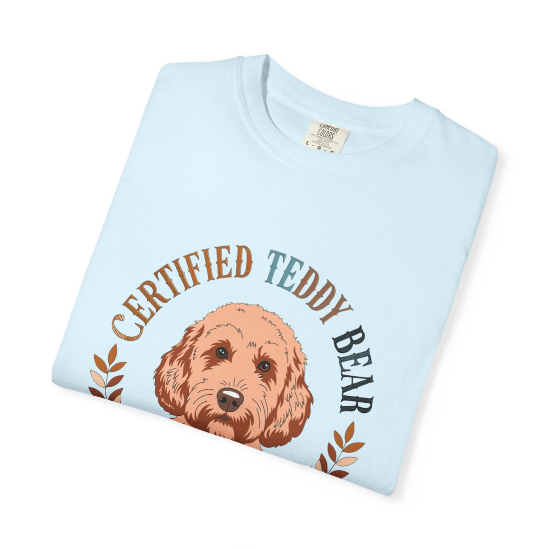 Chambray — Folded | Cockapoo 'Certified Teddy Bear' Garment-Dyed Tee