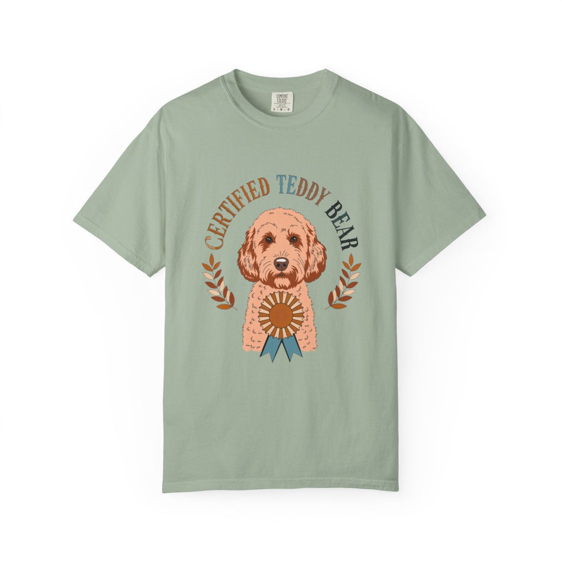 Bay — Front | Cockapoo 'Certified Teddy Bear' Garment-Dyed Tee