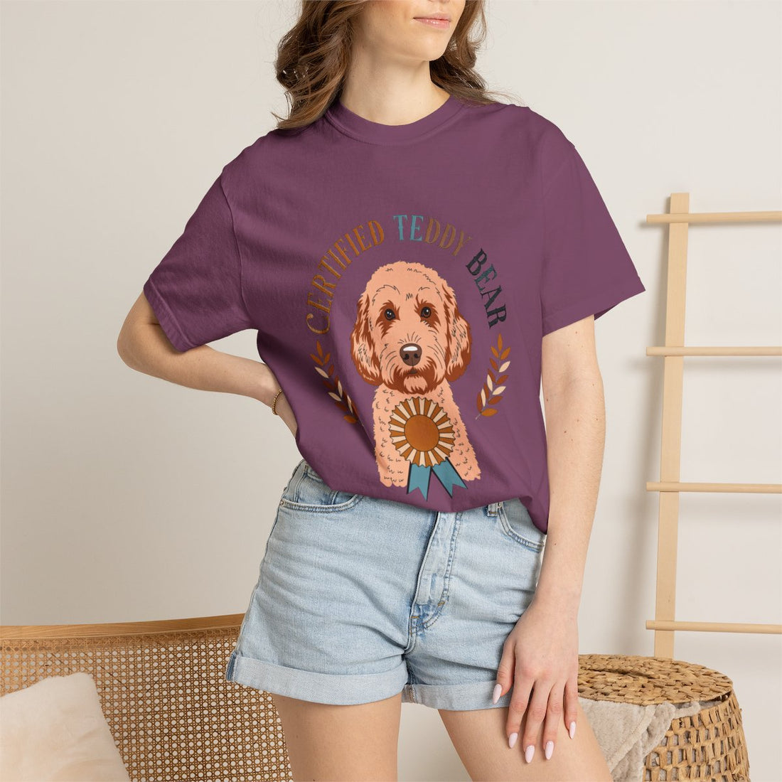 Berry — Lifestyle | Cockapoo 'Certified Teddy Bear' Garment-Dyed Tee