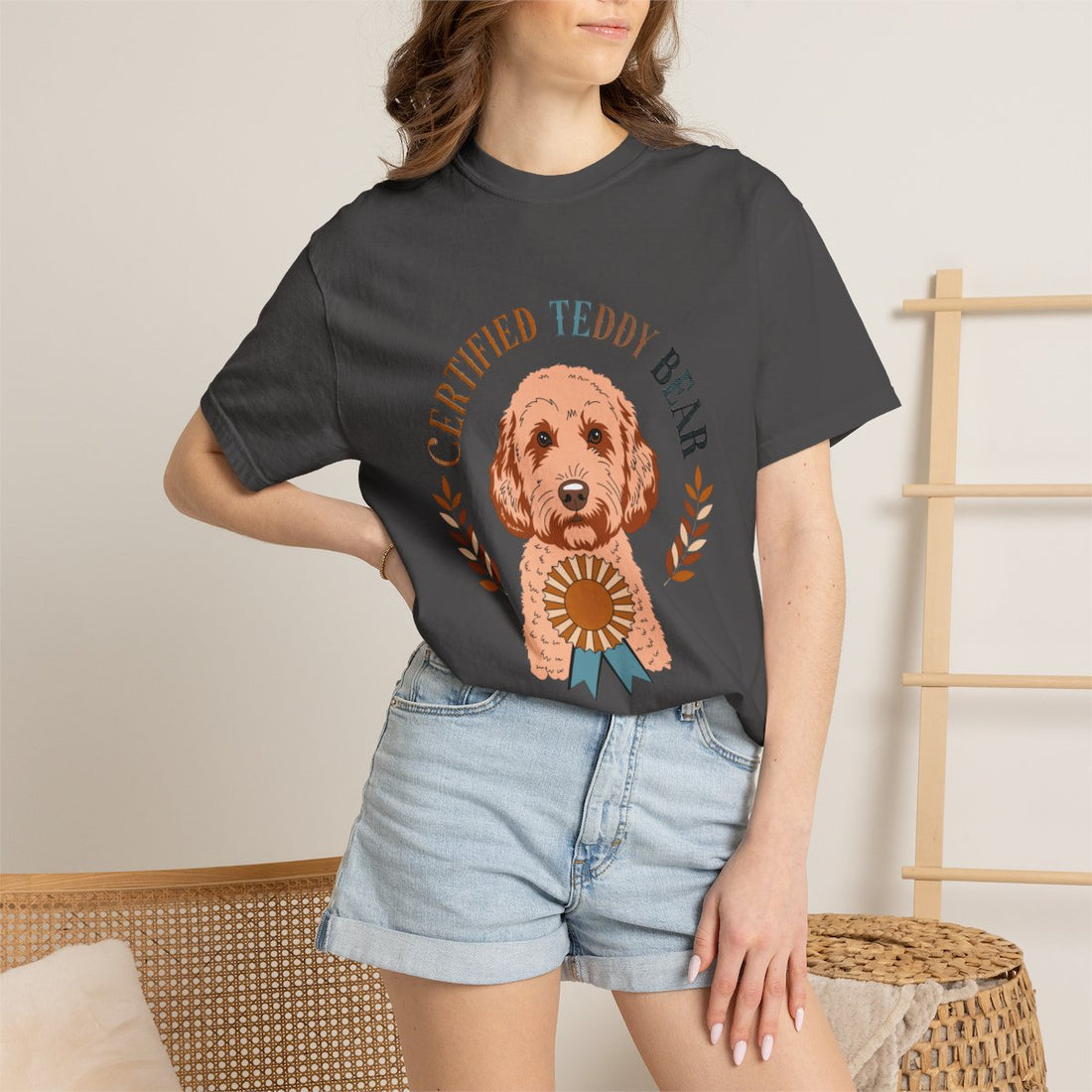 Graphite — Lifestyle | Cockapoo 'Certified Teddy Bear' Garment-Dyed Tee