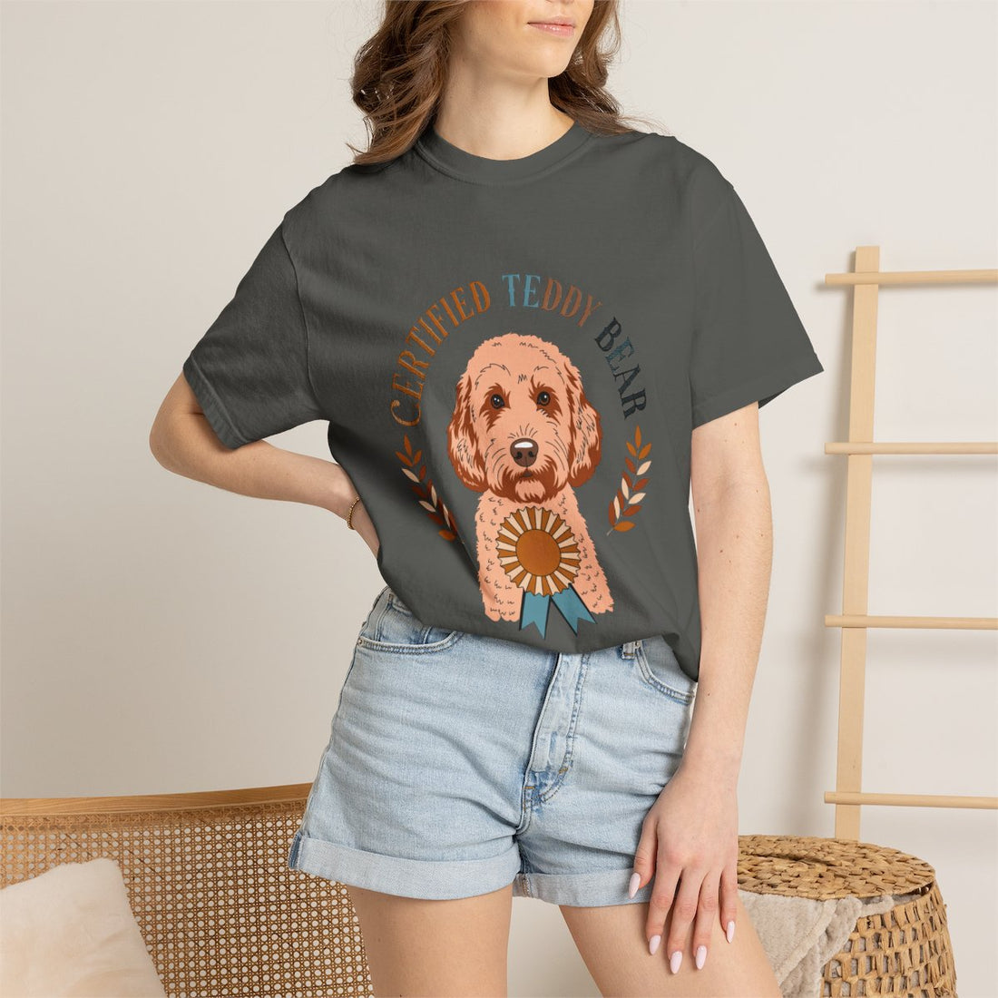 Pepper — Lifestyle | Cockapoo 'Certified Teddy Bear' Garment-Dyed Tee