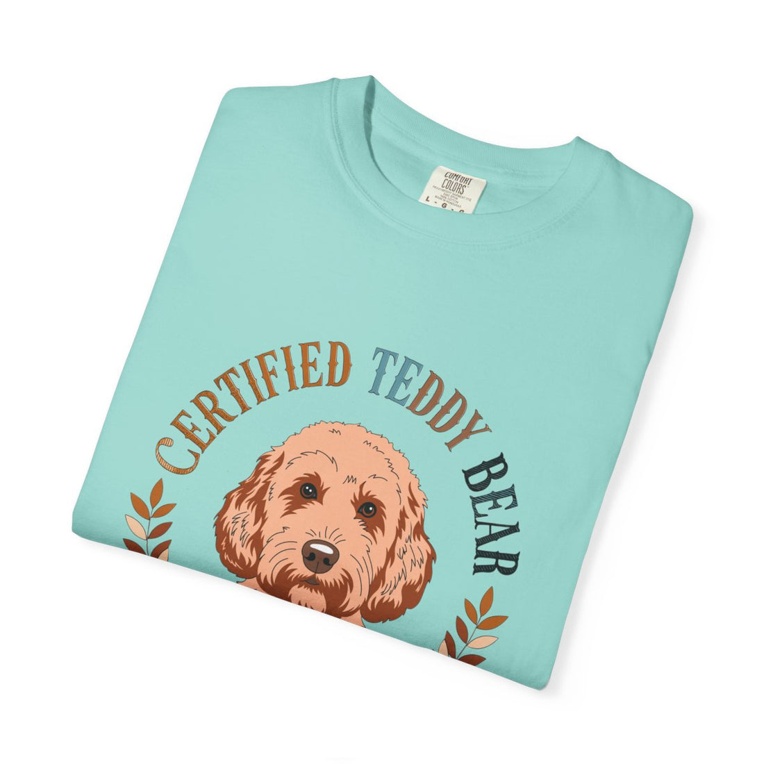 Chalky Mint — Folded | Cockapoo 'Certified Teddy Bear' Garment-Dyed Tee