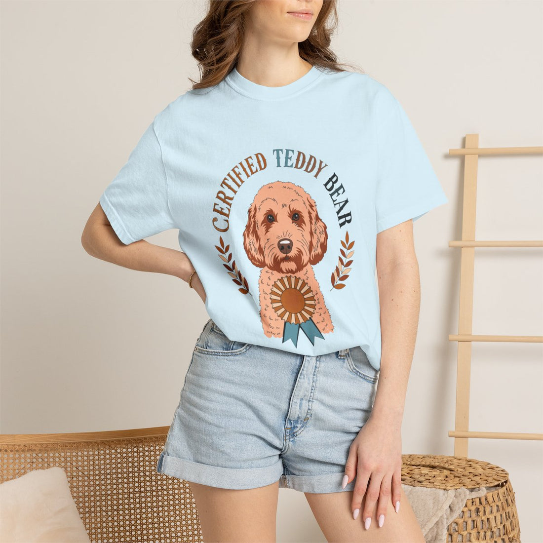 Chambray — Lifestyle | Cockapoo 'Certified Teddy Bear' Garment-Dyed Tee