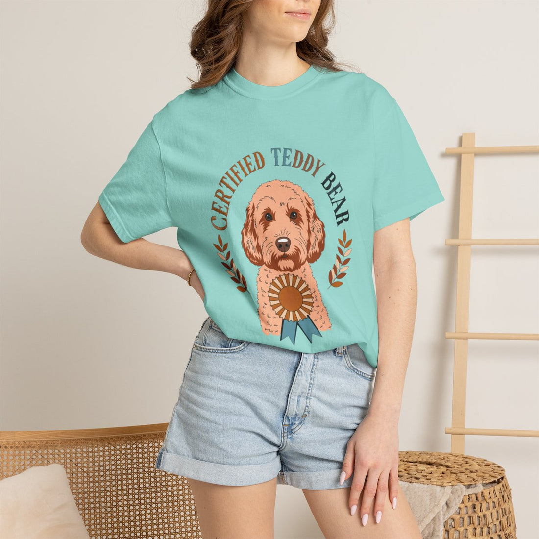 Chalky Mint — Lifestyle | Cockapoo 'Certified Teddy Bear' Garment-Dyed Tee