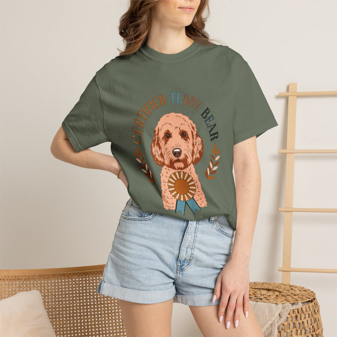 Moss — Lifestyle | Cockapoo 'Certified Teddy Bear' Garment-Dyed Tee