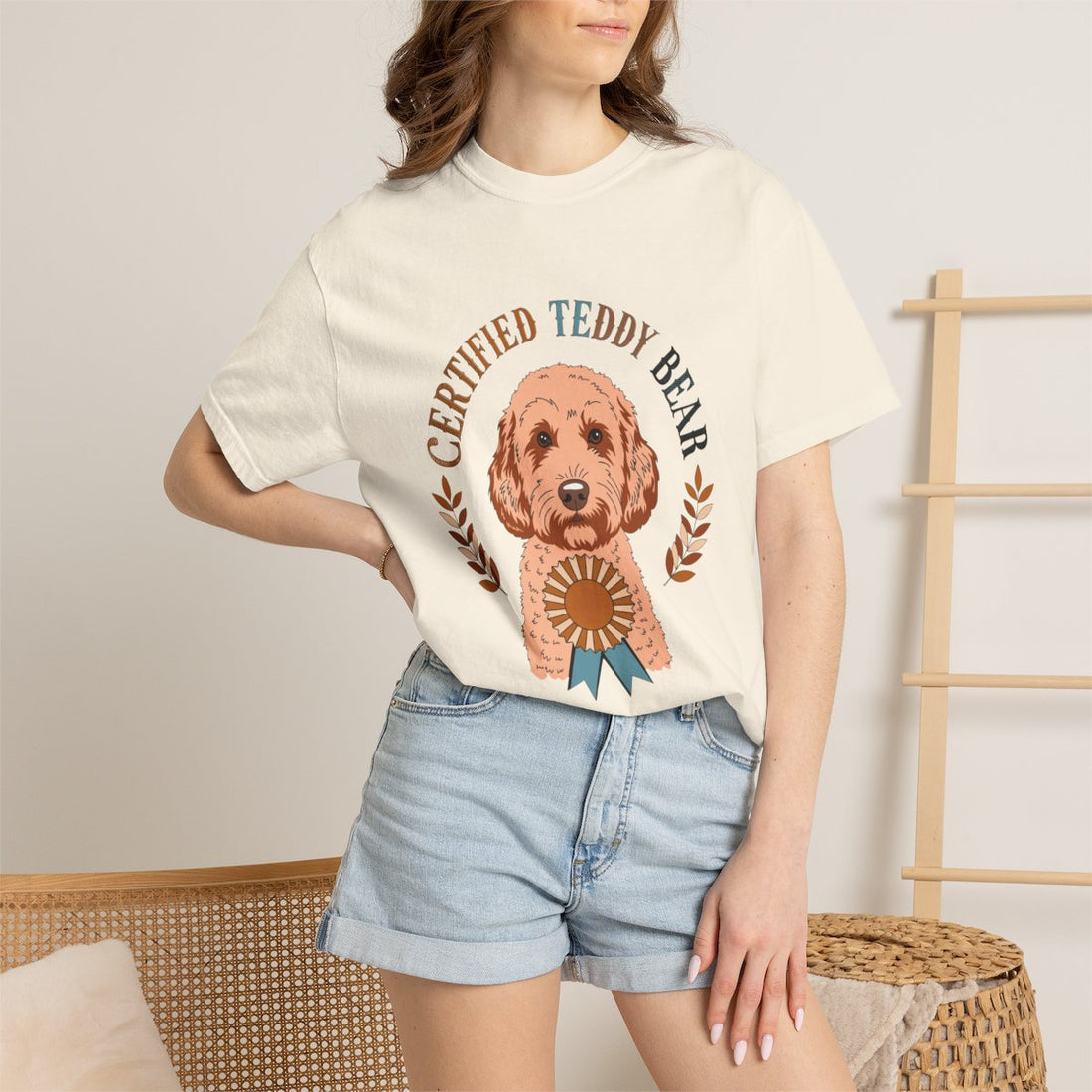 Ivory — Lifestyle | Cockapoo 'Certified Teddy Bear' Garment-Dyed Tee