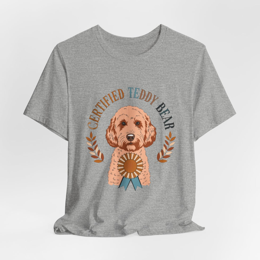 Athletic Heather — Hanging | Cockapoo 'Certified Teddy Bear' Tee