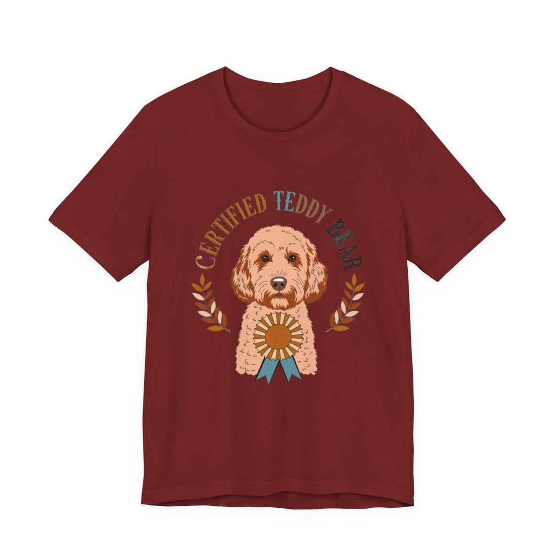 Cardinal — Front | Cockapoo 'Certified Teddy Bear' Tee