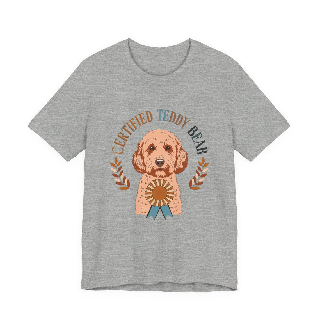Athletic Heather — Front | Cockapoo 'Certified Teddy Bear' Tee
