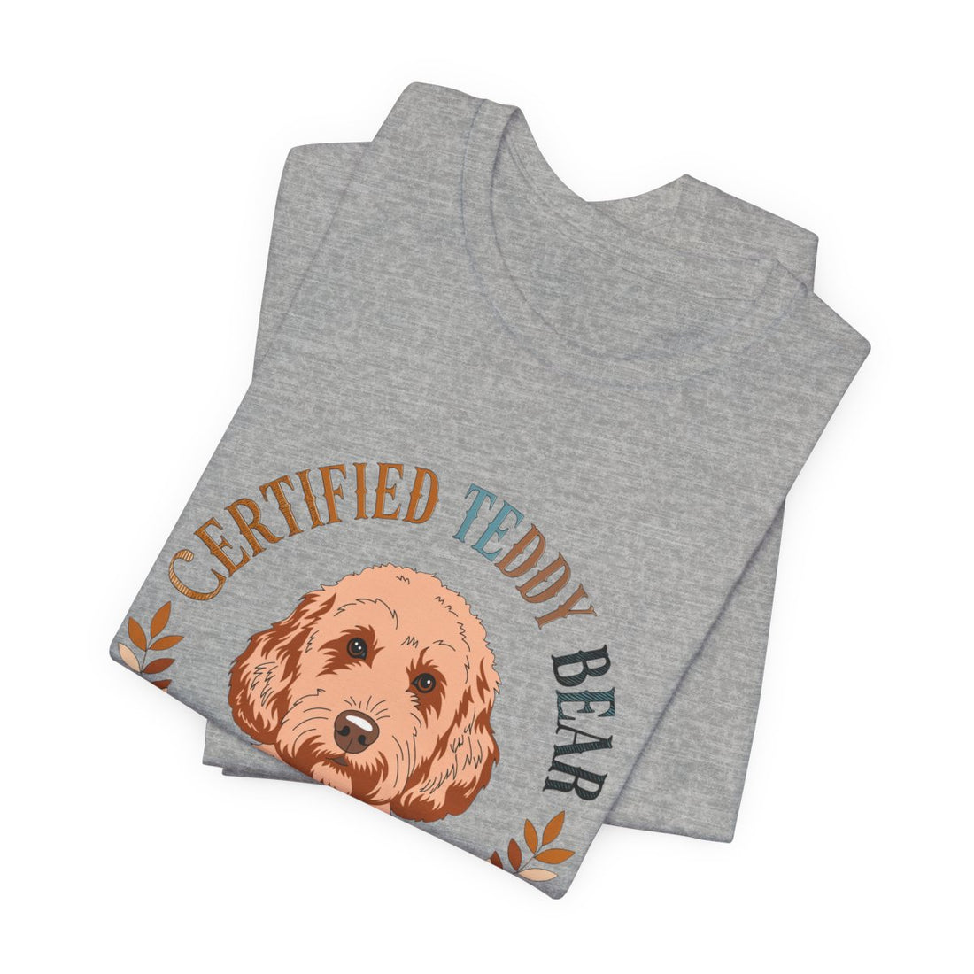 Athletic Heather — Folded | Cockapoo 'Certified Teddy Bear' Tee