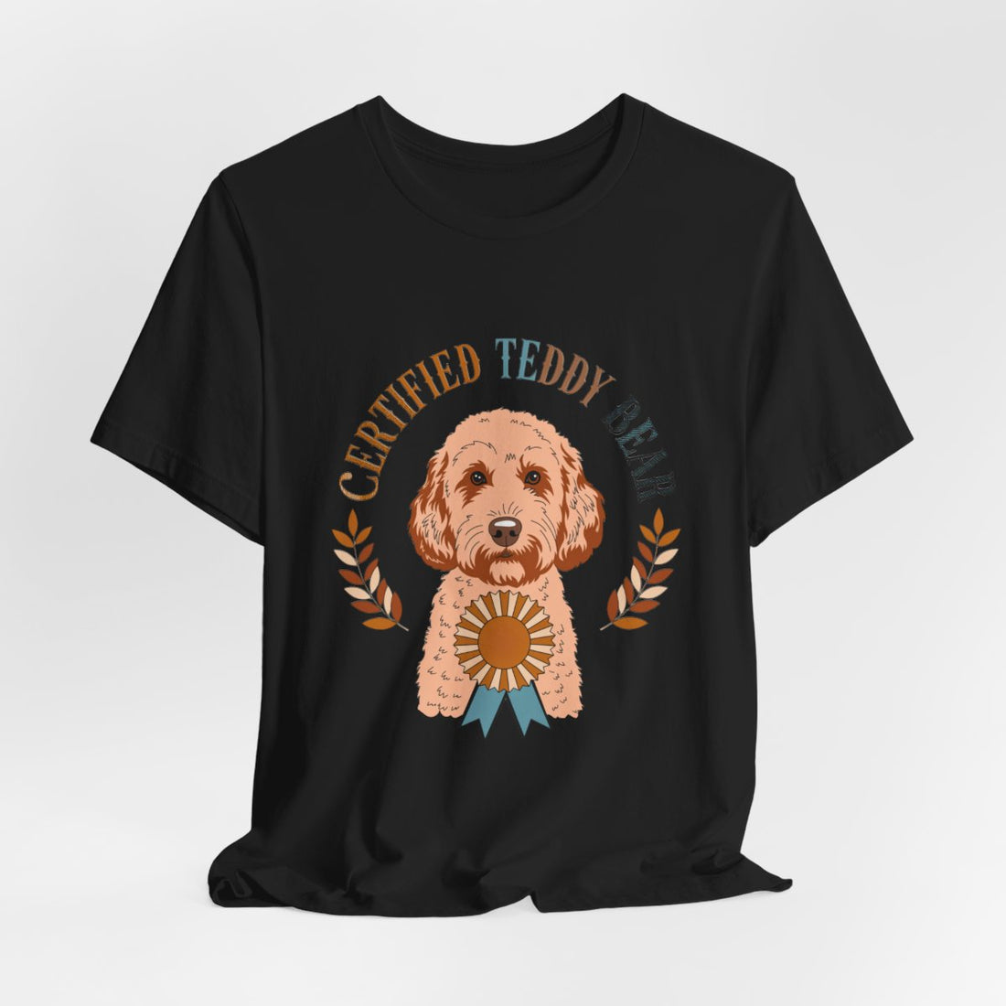 Black — Hanging | Cockapoo 'Certified Teddy Bear' Tee