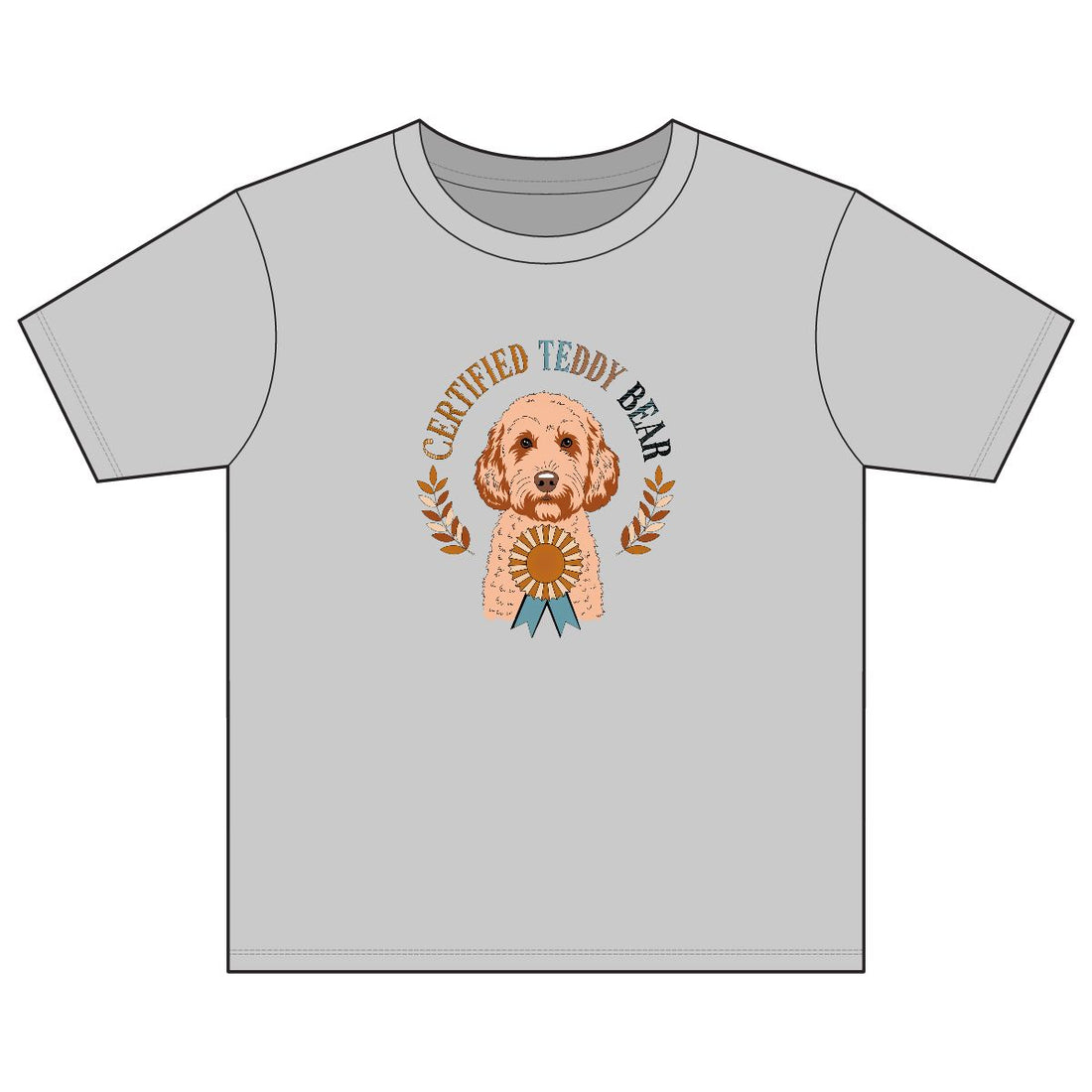 Sport Grey — Front | Cockapoo 'Certified Teddy Bear' Youth Tee