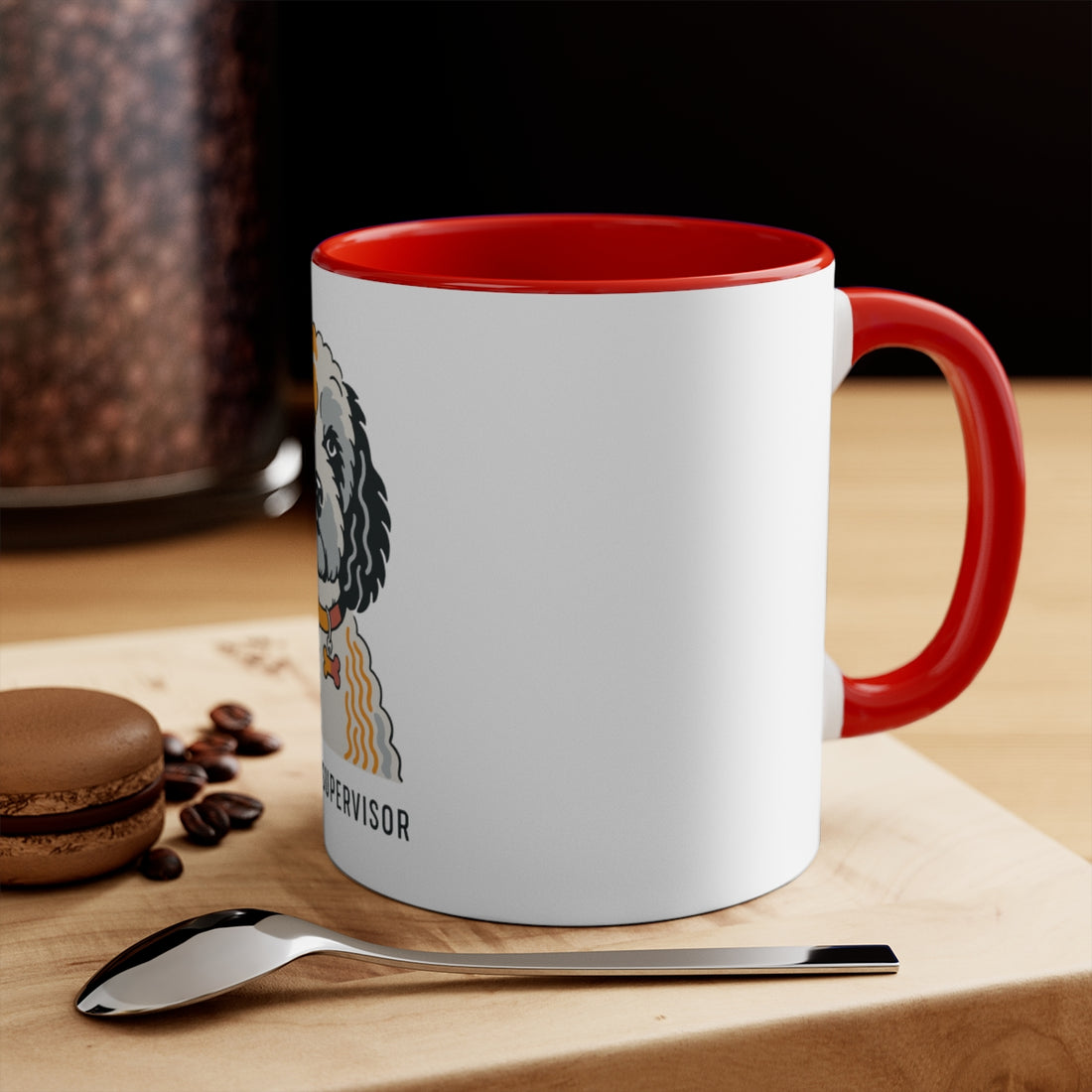 Red — Lifestyle | Cockapoo Snuggle Supervisor Accent Mug