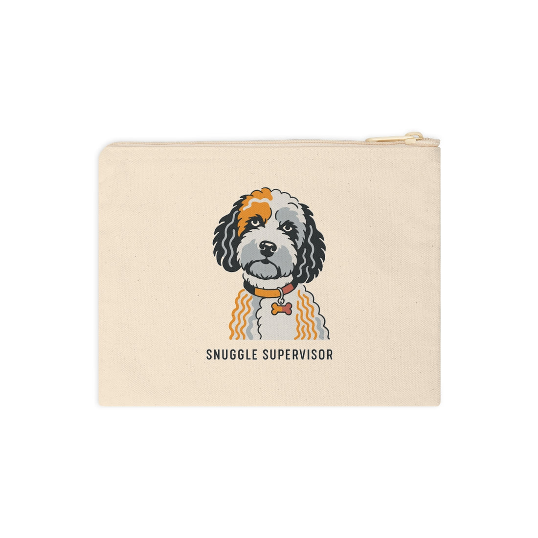 Front | Cockapoo Snuggle Supervisor Accessory Pouch