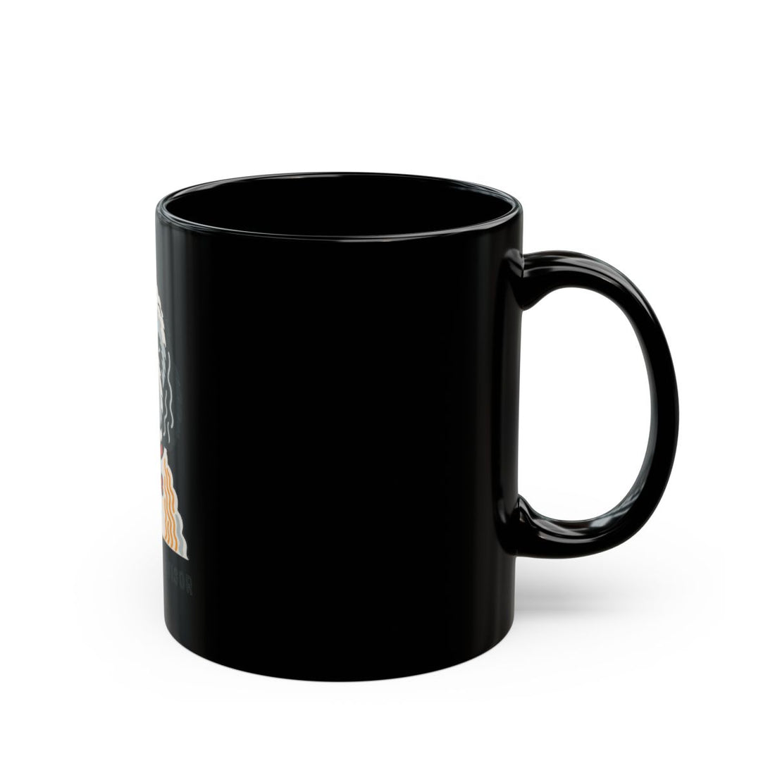 11oz — Right side | Cockapoo Snuggle Supervisor Black Mug