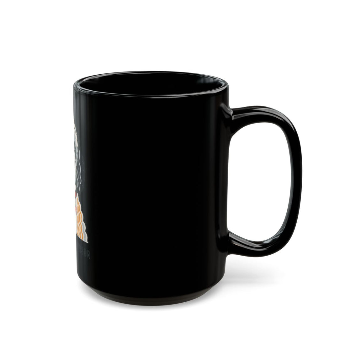 15oz — Right side | Cockapoo Snuggle Supervisor Black Mug