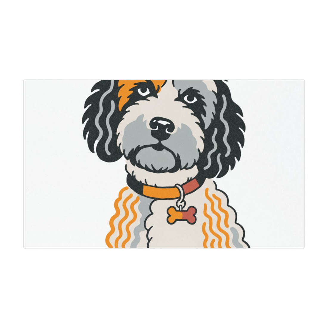 7.5'' × 4.5'' — Front | Cockapoo Snuggle Supervisor Car Magnet