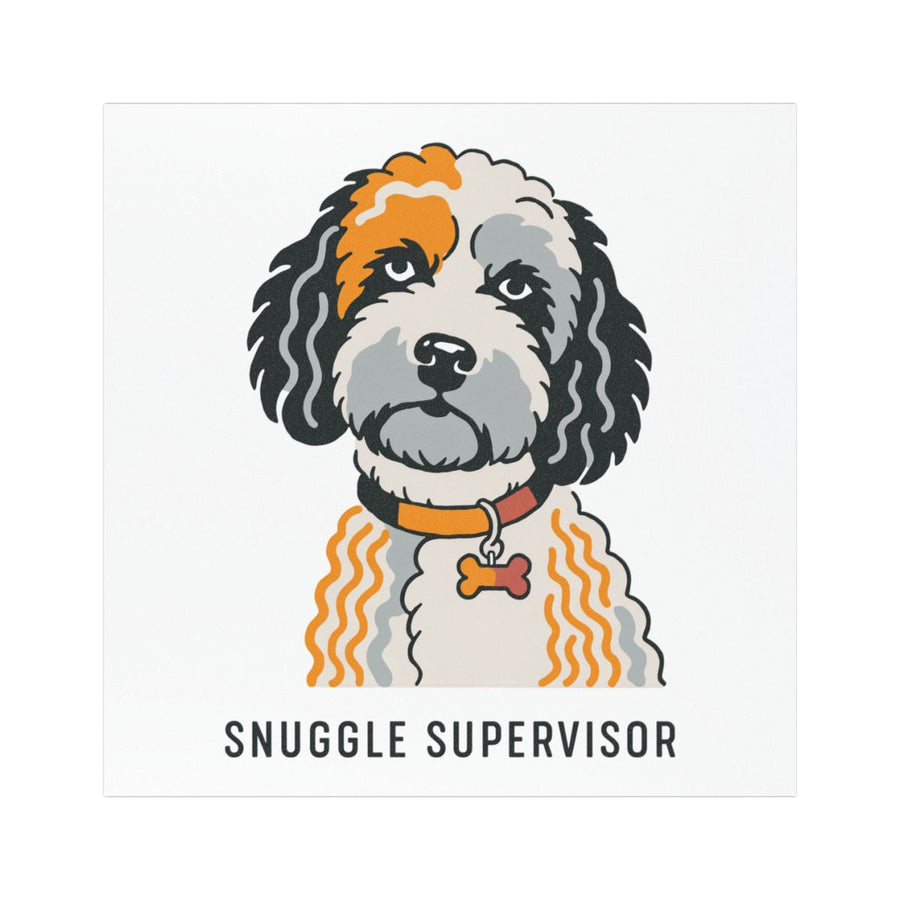 Cockapoo Snuggle Supervisor Car Magnet
