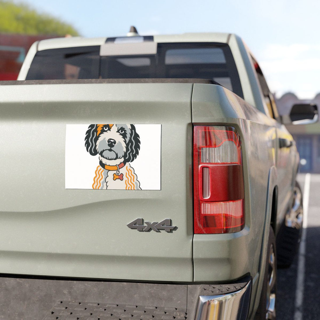 7.5'' × 4.5'' — Lifestyle | Cockapoo Snuggle Supervisor Car Magnet