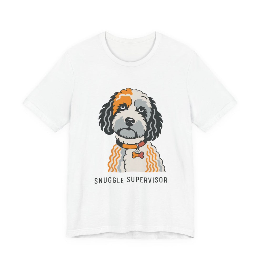White — Front | Cockapoo Snuggle Supervisor Men's Tee