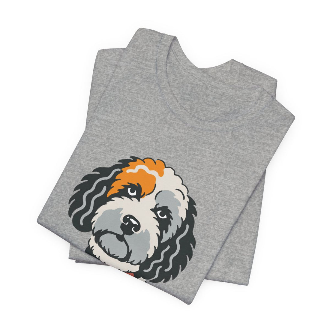Athletic Heather — Folded | Cockapoo Snuggle Supervisor Men's Tee