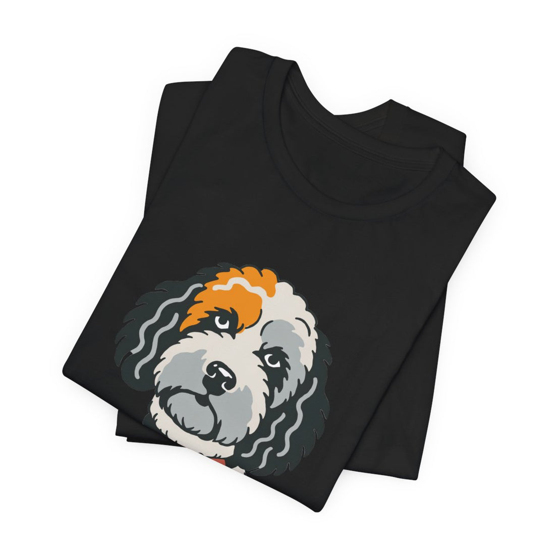 Black — Folded | Cockapoo Snuggle Supervisor Men's Tee