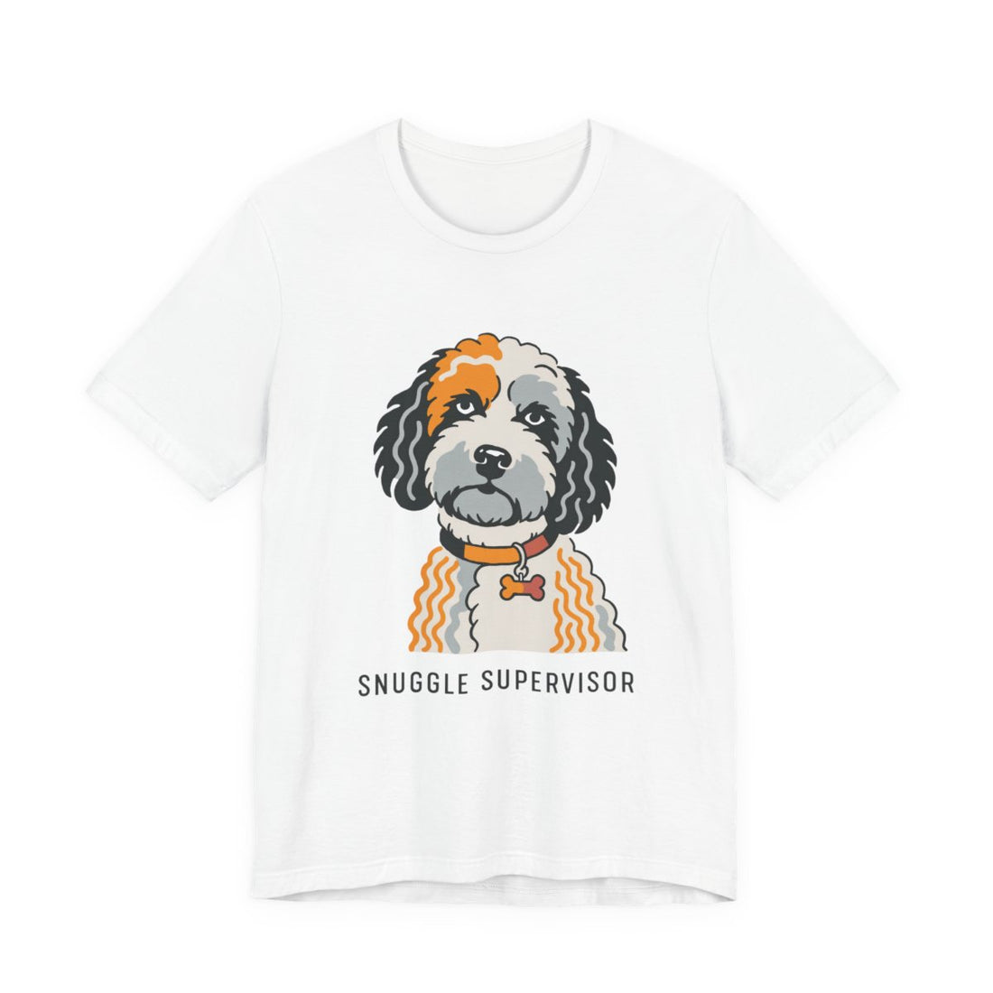 White — Front | Cockapoo Snuggle Supervisor Men's Tee