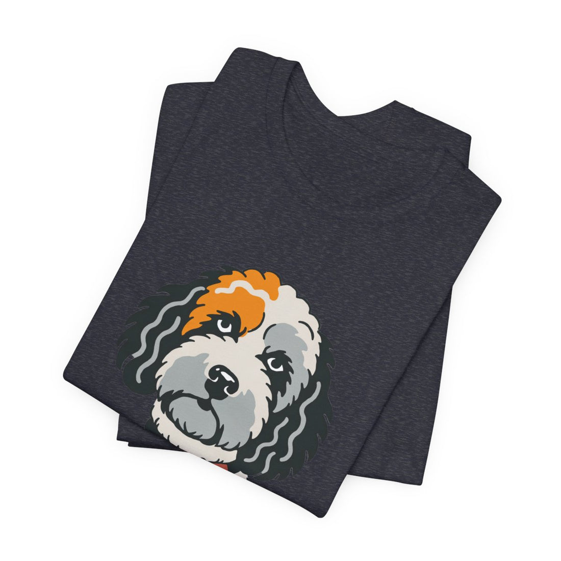 Heather Navy — Folded | Cockapoo Snuggle Supervisor Men's Tee
