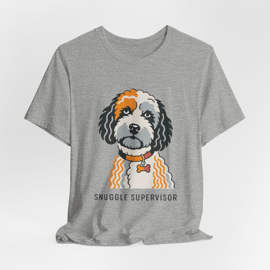 Athletic Heather — Hanging | Cockapoo Snuggle Supervisor Men's Tee