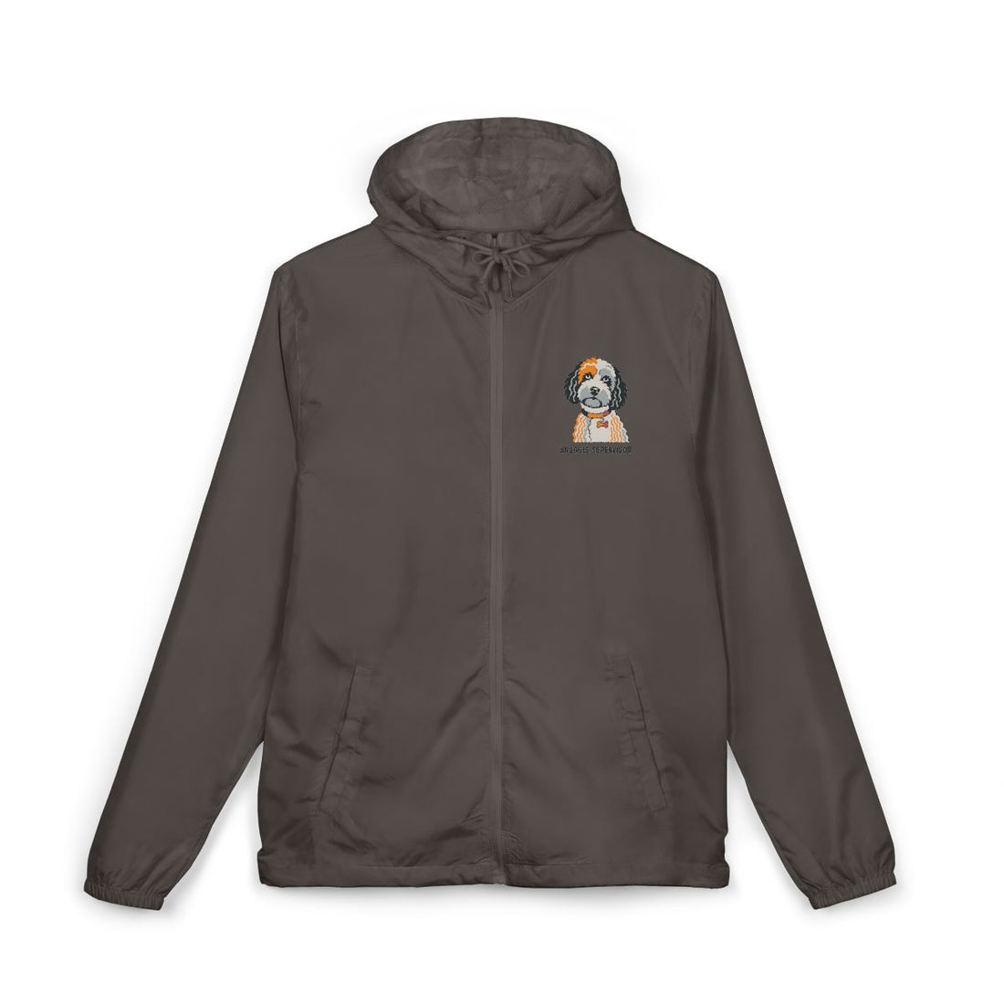 Graphite — Front | Cockapoo Snuggle Supervisor Windbreaker