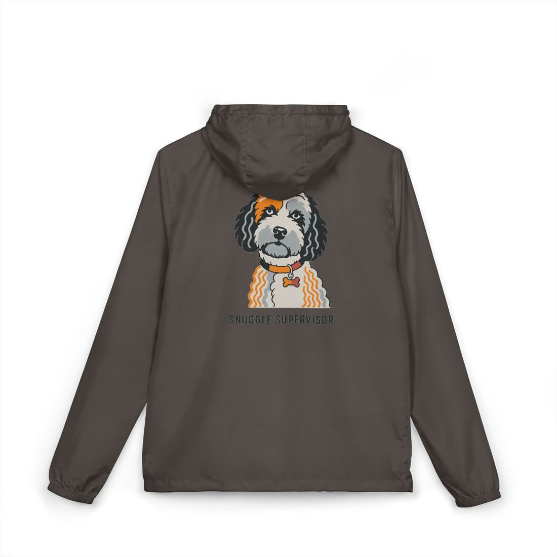 Graphite — Back | Cockapoo Snuggle Supervisor Windbreaker