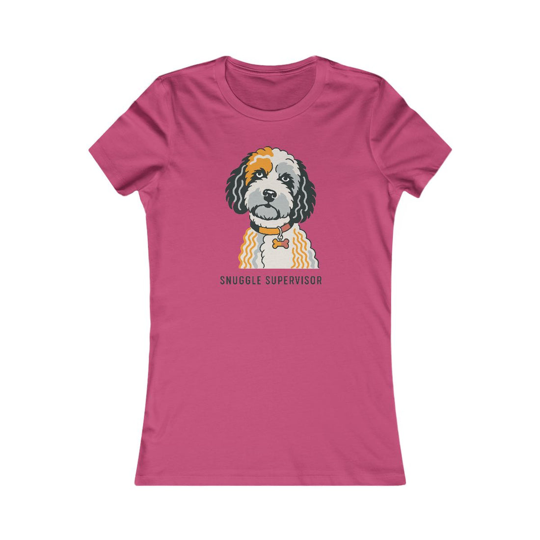 Berry — Front | Cockapoo Snuggle Supervisor Women's Tee